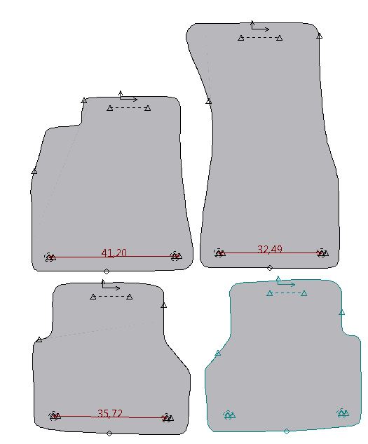 Gabarit AUDI A6 C8 BREAK