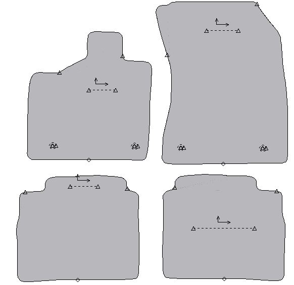 Gabarit NISSAN X-TRAIL IV e-power entraxe fixation 30.8 cm